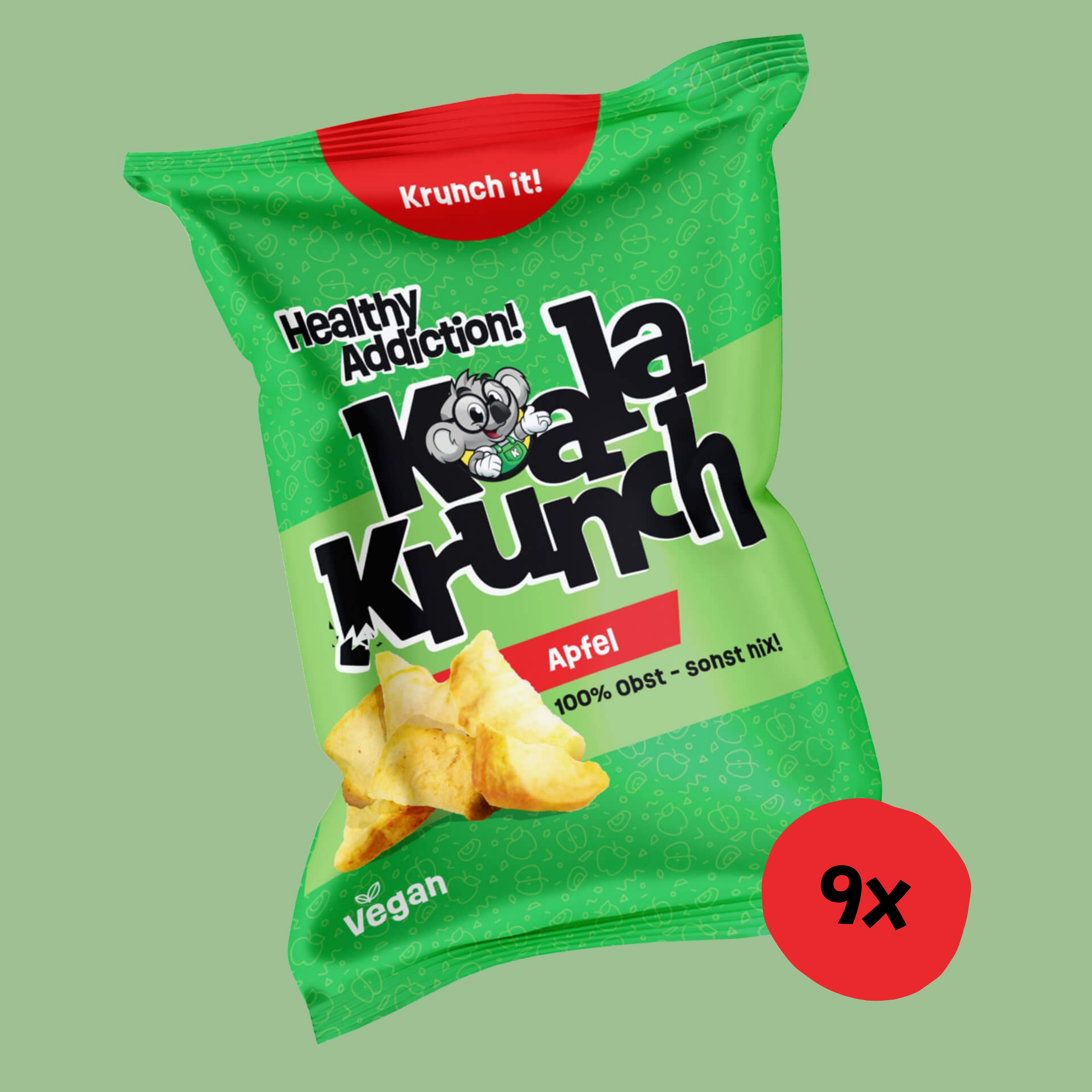 9x Apfel pur!