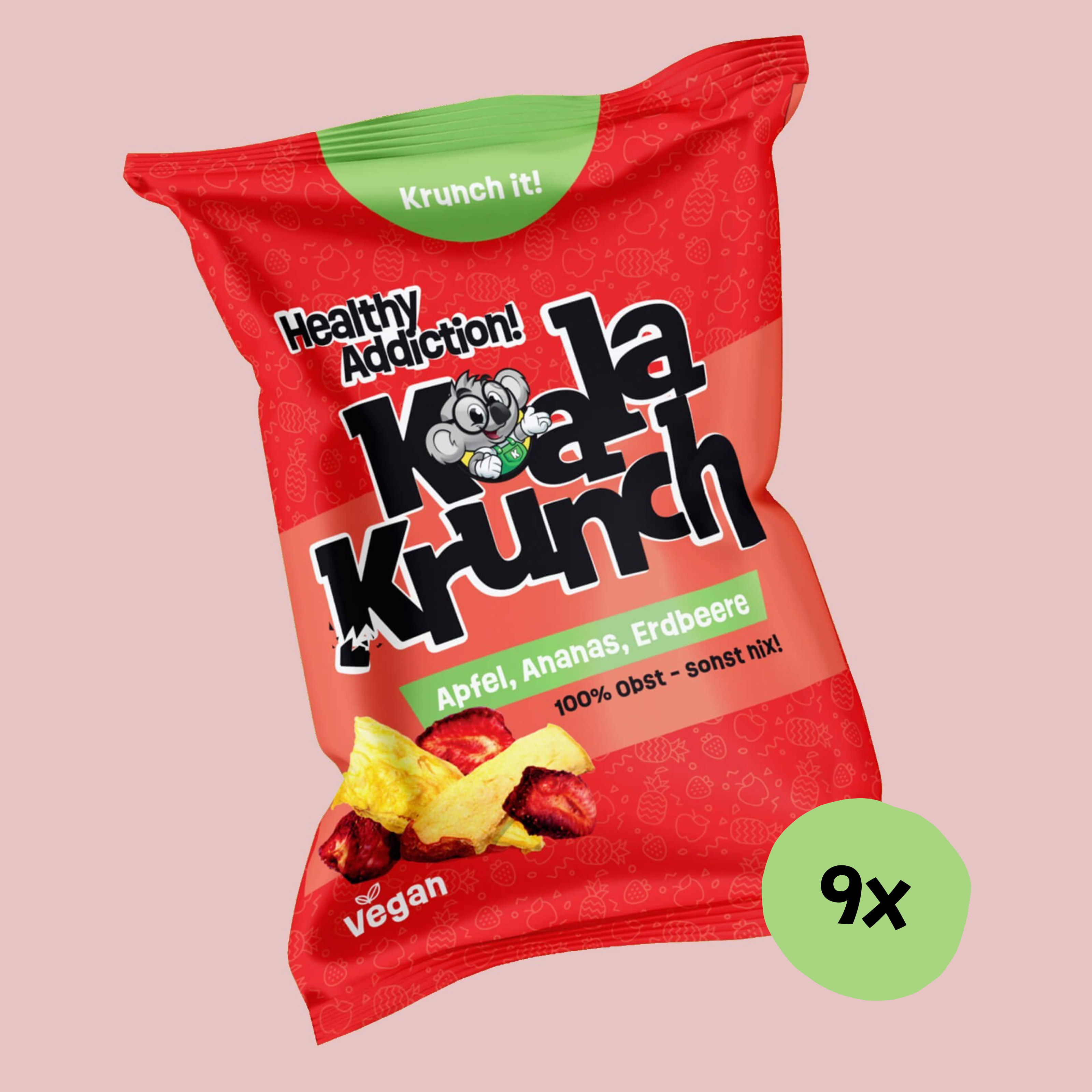 9x Roter Mix - Apfel, Ananas, Erdbeere