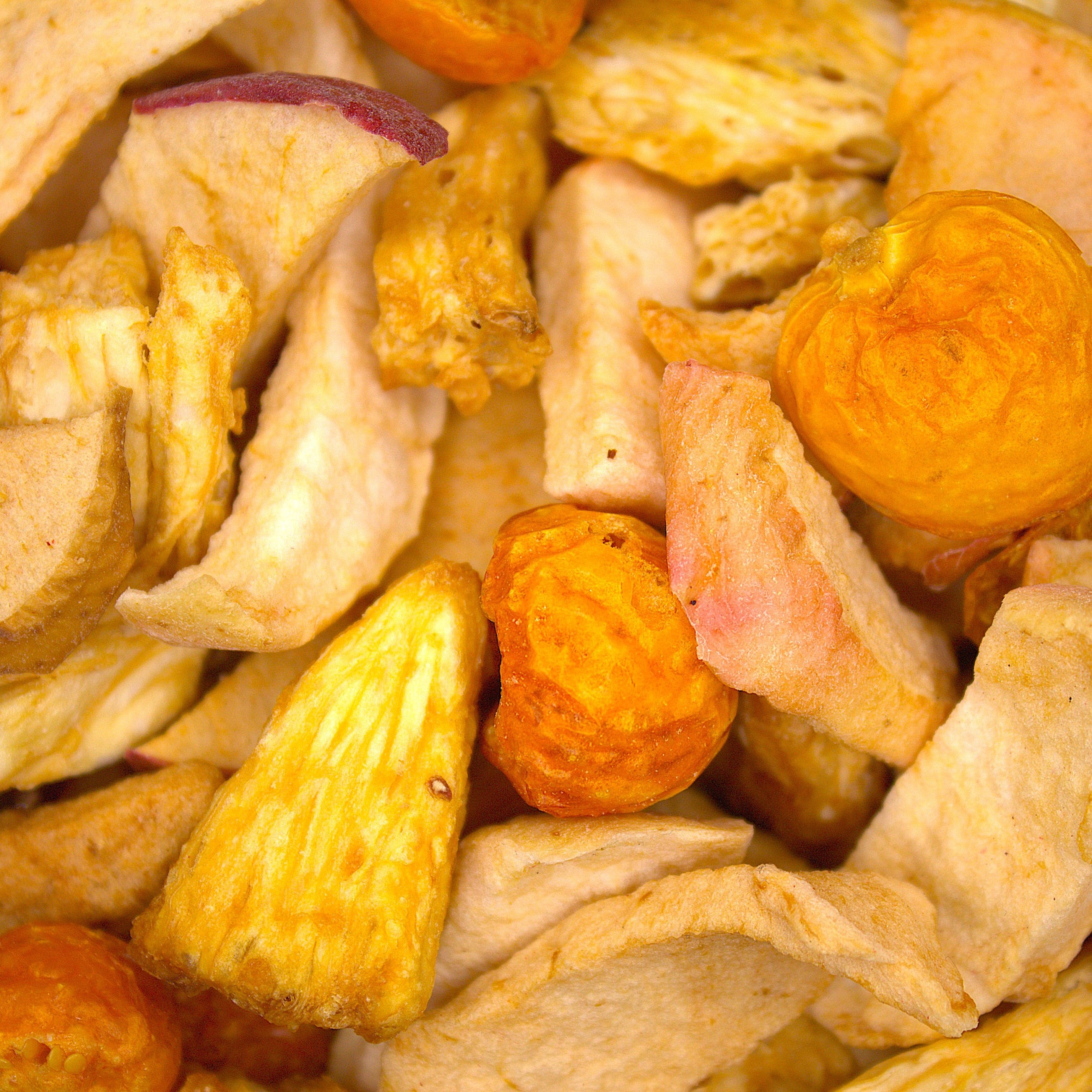 9x Gelber Mix - Apfel, Ananas, Physalis